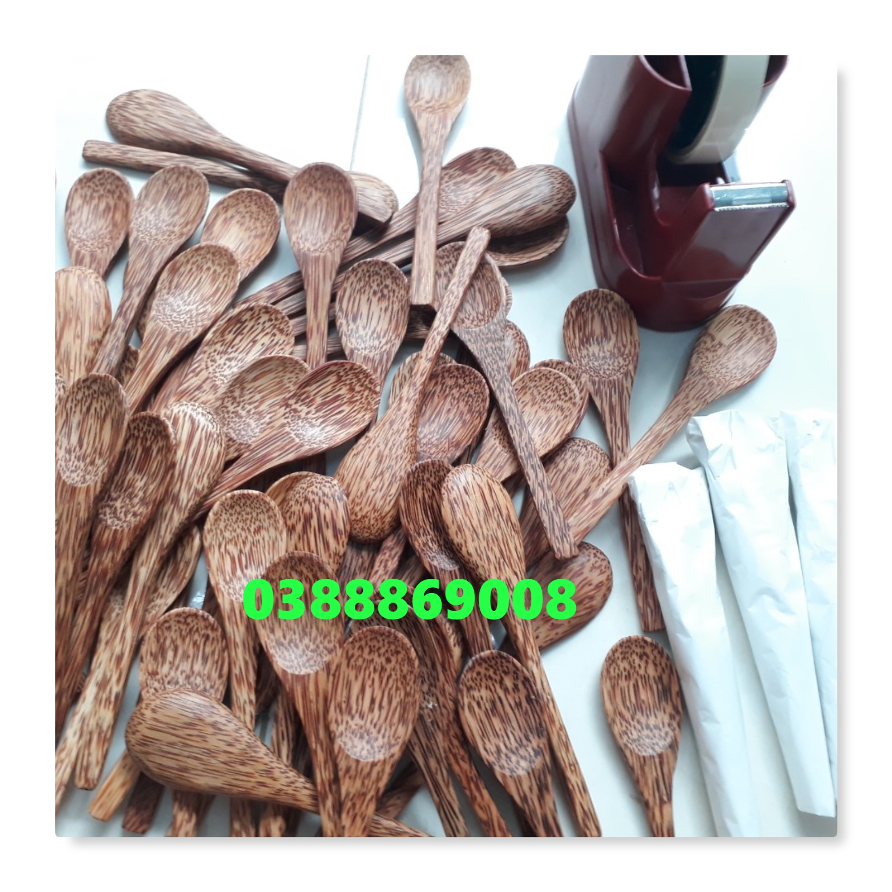 Muỗng thìa gỗ dừa 16cm xuất khẩu